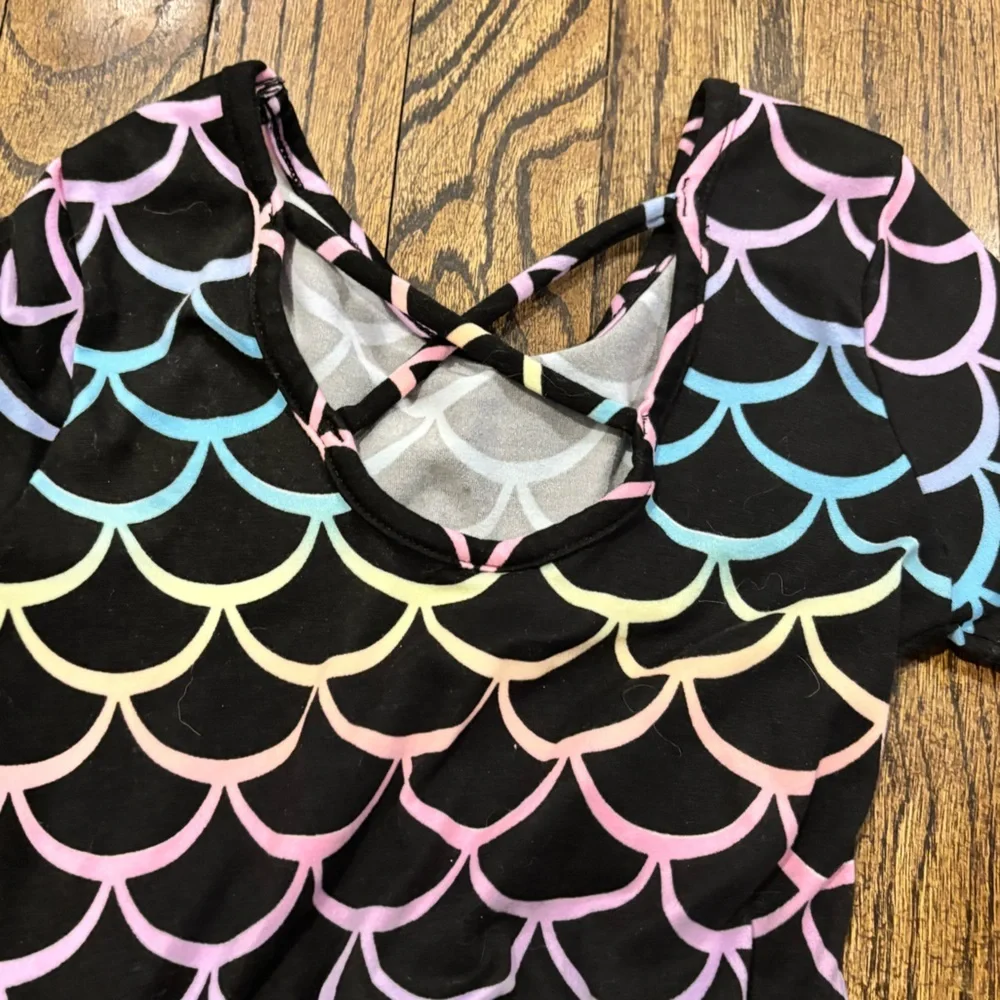 Rainbow Scale Pattern Dress for Kids - Picture 2 of 4